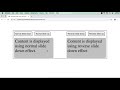 jQuery: How to Reverse Slide Down and Slide Up Effects offered by jQuery - Part 1