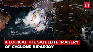 Cyclone Biparjoy: Satellite imagery show storm moving towards Gujarat coast