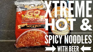 Ko-Lee Go Noodles Xtreme Hot \u0026 Spicy With Wychwood Fire Catcher Golden Beer