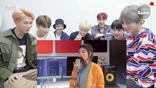 BTS reaction on dynamite cover by Aish