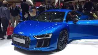 東京モーターショー2015 スーパーカー Audi R8 Plus 実車見て乗り込んできたよ！