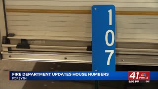 Monroe County Fire Department selling emergency address signs for increased visibility
