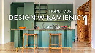 Rodzinne mieszkanie w kamienicy - piękne kolory, pomysłowa zabudowa i ukryty telewizor | HOME TOUR