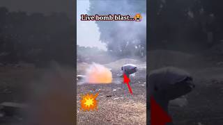Bomb blast man reaction..😳🔥💯