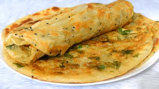 Crispy egg paratha recipe | Homemade restaurant-style flaky layered egg paratha roll - Anda paratha