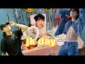 아미로그] 정국이 생일카페 투어!🐰💜 속초에서 용산, 용산에서 주문진까지의 여정,,(ft. 태형이 숙제완👍🏻)