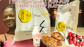 I TRIED THE TIKTOK VIRAL YELLOW PLATE PUFF-PUFF \u0026 MILKSHAKE... Is It Really Worth The Hype?