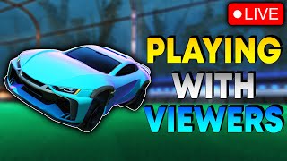 Playing rocket league private matches + custom tournaments with viewers live - Road to 6k subs