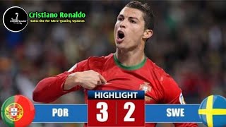 Most Trilling Game Of Fifa World Cup Qualifier|Portugal Vs Sweden|1080!