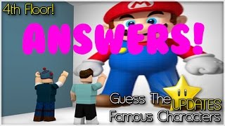 Roblox Guess The Famous Character Youtuber 4th Floor Music Jinni - roblox guess the famous characters part 4 fourth floor answers