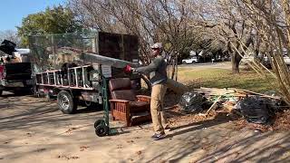 Construction debris removal in Grand Prairie, Texas!!