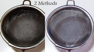 ಟೀ ಜರಡಿ/ಸಾರಣಿಗೆ ಕ್ಲೀನ್ ಮಾಡುವ 2 ವಿಧಾನ/Tea Strainer Cleaning in 2 Ways/Tea Sieve Cleaning