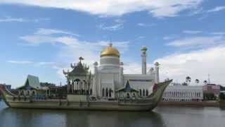 Snapvideo: Sultan Omar Ali Saifuddin Moske i kongedømmet Brunei på Borneo