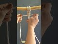 شرح عقدة المربع اساسيات المكرمية للمبتدئين square knot macrame basics for beginners