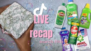 Sponge ASMR TikTok Live Recap | 3-19 🧽🫧🩷✨