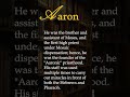 Aaron - Masonic Dictionary #shorts