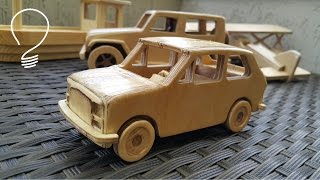Fiat 126p Wooden Toy Car