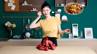 『山粉圆子烧肉』削十斤红薯，搓两个小时，只为这一碗家乡的味道