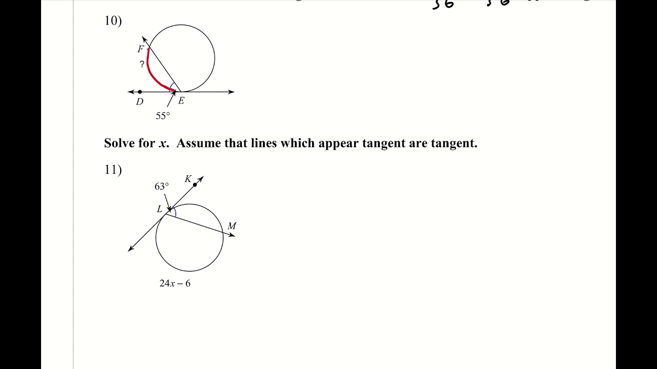 Geometry Chapter 10 Review - YouTube