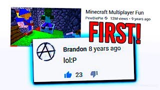 Here Is The First EVER Comment On PewDiePie's Channel (and MORE!)
