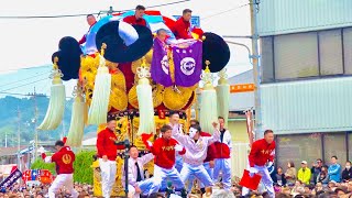 2019＃新居浜太鼓祭り＃工場前＃大江vs中須賀 工場前いざり①