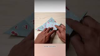 MEMBUAT KOTAK KADO BENTUK DOMPET - How to fold unique gift box