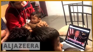 🇺🇸 Central American migrants watch Trump's televised speech l Al Jazeera English