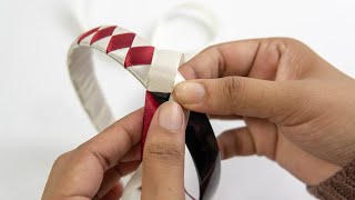 DIY Ideas for Girls: Easy Braided Hair Band with Ribbons