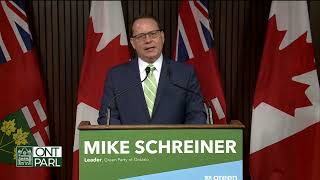 Mike Schreiner Introduces Motion to Expand Mental Health Services | Green Party of Ontario