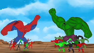 Evolution of Hulk vs Evolution of Spider-Man [2022] | SUPER HEROES MOVIE ANIMATI