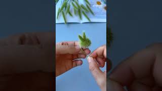 【可愛！#教你用狗尾巴草做小兔子戒指】這個夏天，用狗尾巴草做個超可愛的小兔子戒指吧。簡單易學，成品也超可愛，快來試試！