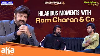 Ram Charan \u0026 Co. – Epic Fun \u0026 Hilarious Moments at Unstoppable with NBK | ahavideoIN