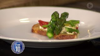 Spring Vegetable \u0026 Whipped Ricotta Bruschetta w/ Darren Robertson | Studio 10