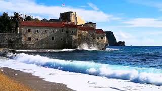 Budva - footage of Budva 2023 Montenegro and the sea to get ready for summer vacation 2023