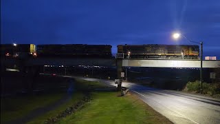 TasRail TR08 TR07 2010 #54 train crossing the Henry Street Bridge