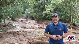 Avalancha en San Ramón movió dos hectáreas de tierra por río de la zona