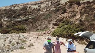 strandfontein flying on the beach