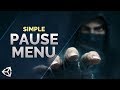 SIMPLE PAUSE MENU in Unity