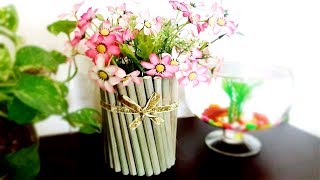 Best Out of Waste Bamboo Flower Vase | DIY Bamboo Flower Vase Art and Crafts Ideas | Bamboo Crafts