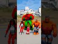 GTA 5 : RANDOM BABY HULK VS BABY SUPERHERO BATTLE 😎 #shorts #gta5