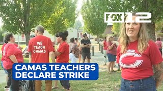 Camas teachers declare strike for Monday