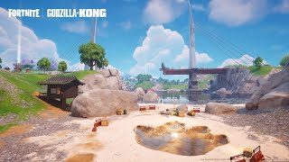 Fortnite Godzilla vs Kong Boss Fight Teaser