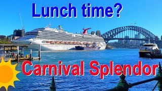 Carnival Splendor Lunch Menu and Pics 2024