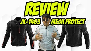 KOMINE JK-1463 PROTECTIVE HALF MESH MOTORCYCLE JACKET | RIDING JACKET FULL PROTECTION !!!