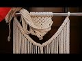 tutorial macrame wall hanging ❤️جدارية مكرميه بشرح مبسط للمبتدئين الجزء الأول