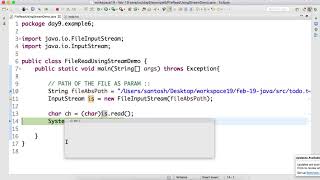 Day-9 #Read file using #FileInputStream in #Java.