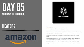 AMAZON INTERVIEW QUESTION | Heaters (LeetCode problem 475)