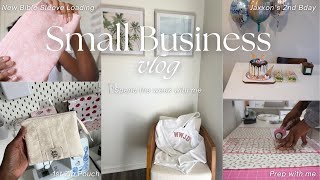 SMALL BUSINESS VLOG: Made my First Zip Pouch🎀, New Products Loading, Packing Orders