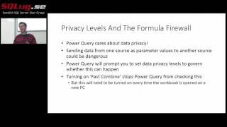 SQLug.se - Chris Webb - Power Query, session 2