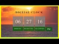 Build a Digital Clock using HTML CSS  and JavaScript